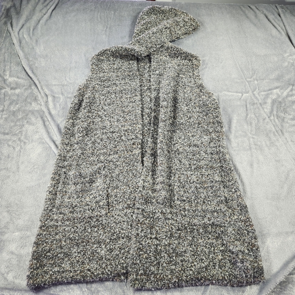 Tahari vest with hood, 33 inches long